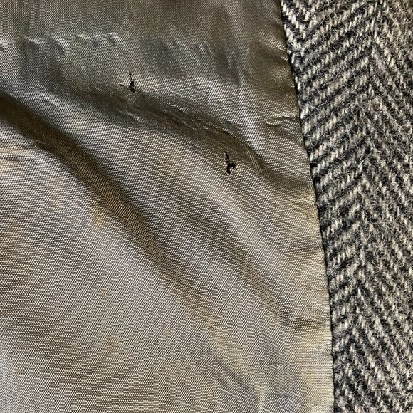 Northampton light gray tweed 2 button lined wool vintage sport coat - Picture 8 of 8